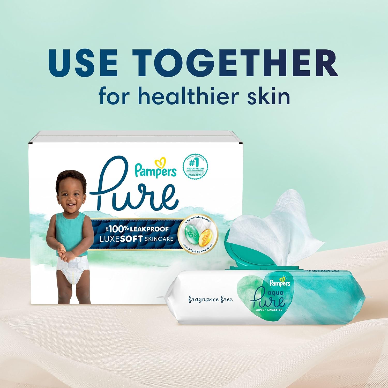 03220 Pampers Pure Protection Baby Diapers Size 5 detail photo 13