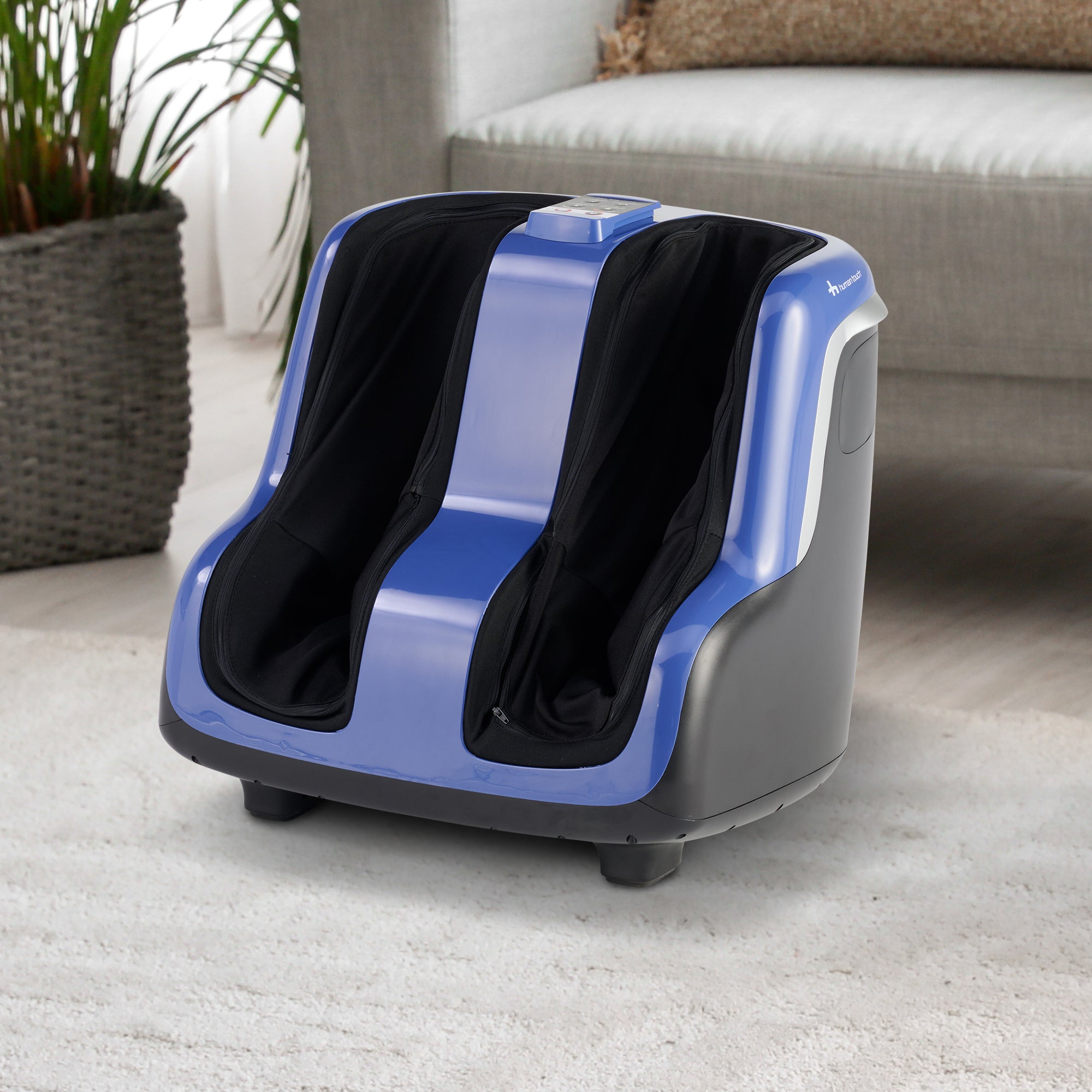Human Touch Reflex SOL Plus Foot and Calf Massager Blue detail photo 2