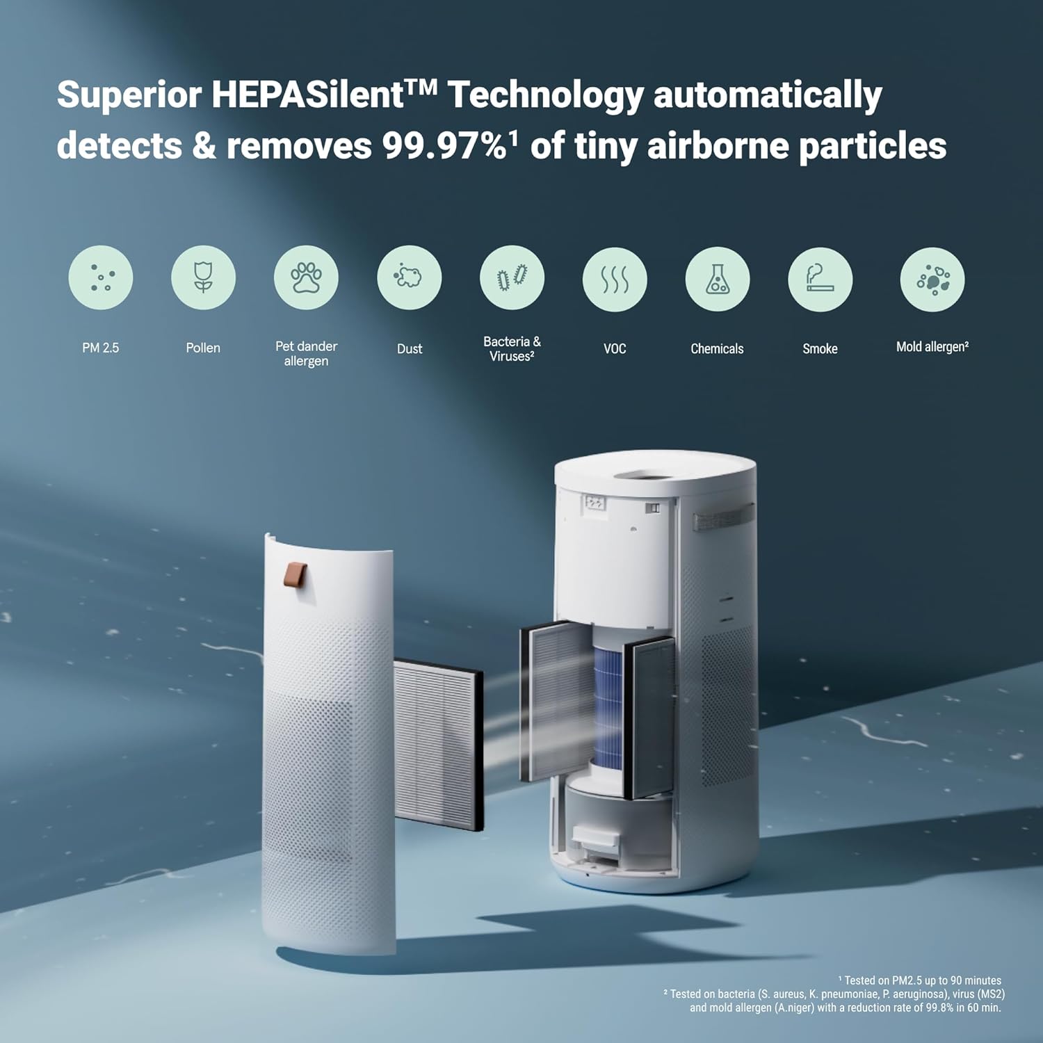 Blueair DH3i Air Purifier and Humidifier 2-in-1 Unit detail photo 3