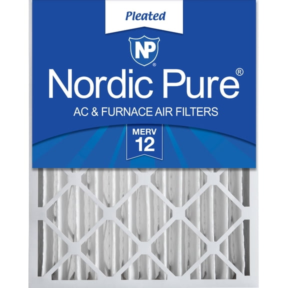 03478 Nordic Pure MERV 12 Pleated AC Furnace Air F, stock photo — view 1
