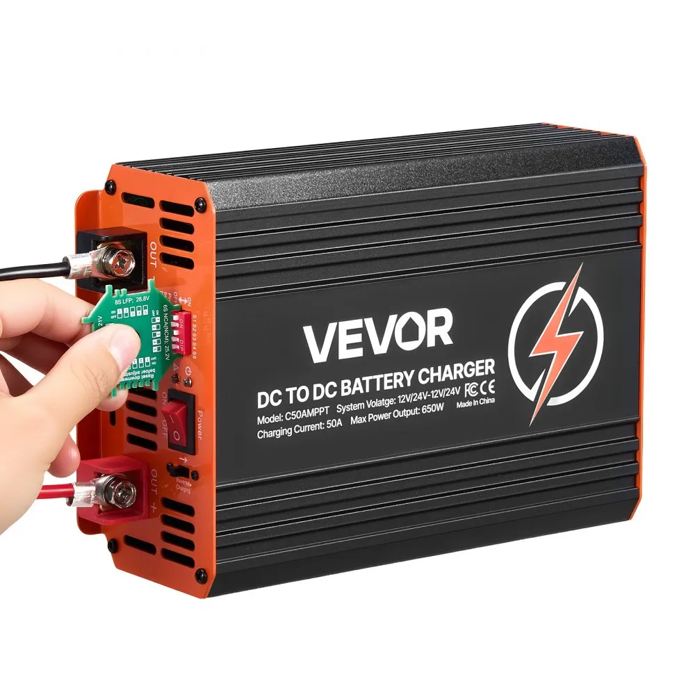 02926 VEVOR DC to DC Battery Charger 12V 24V 50A 6 detail photo 12