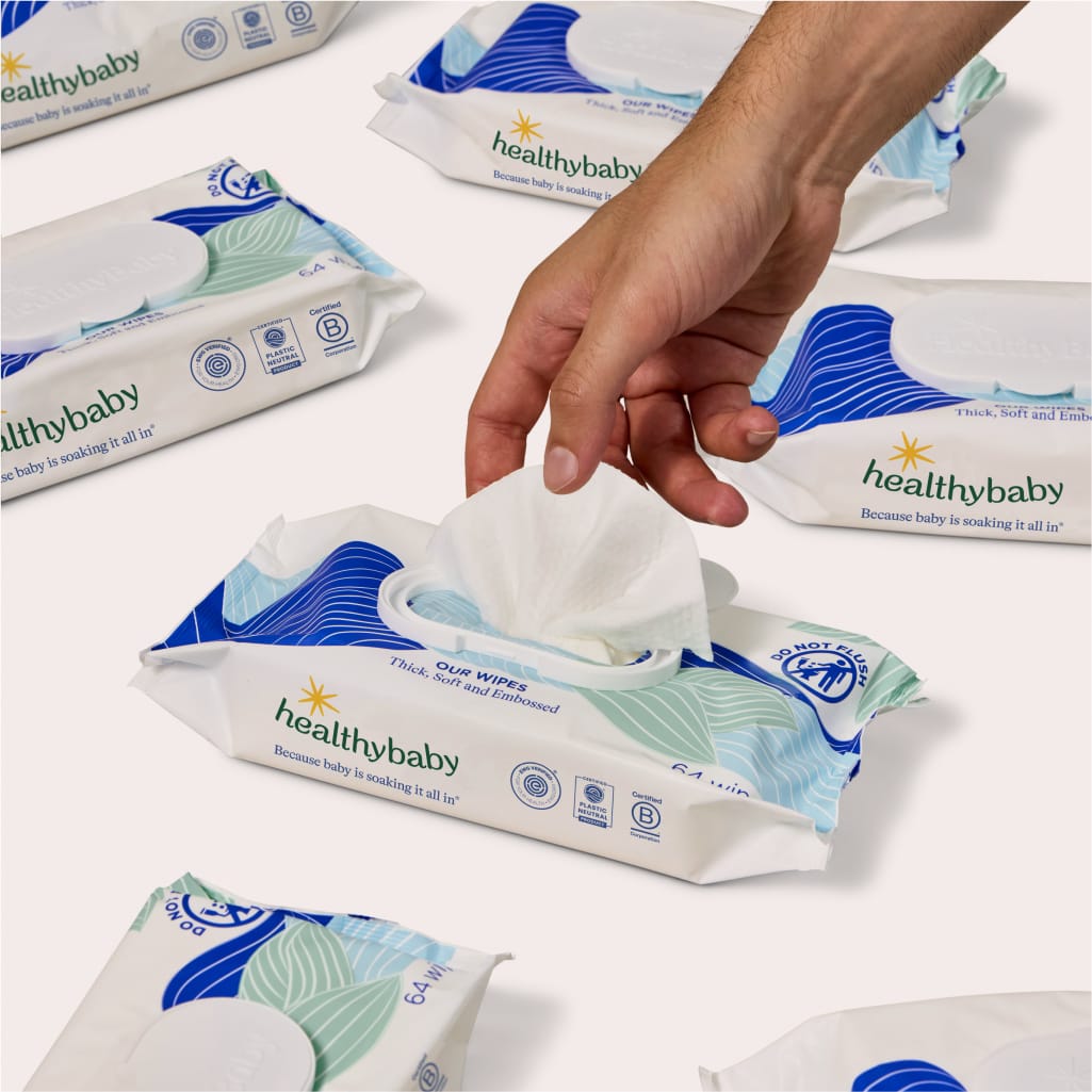03360 healthybaby Organic Biodegradable Baby Wipes detail photo 2