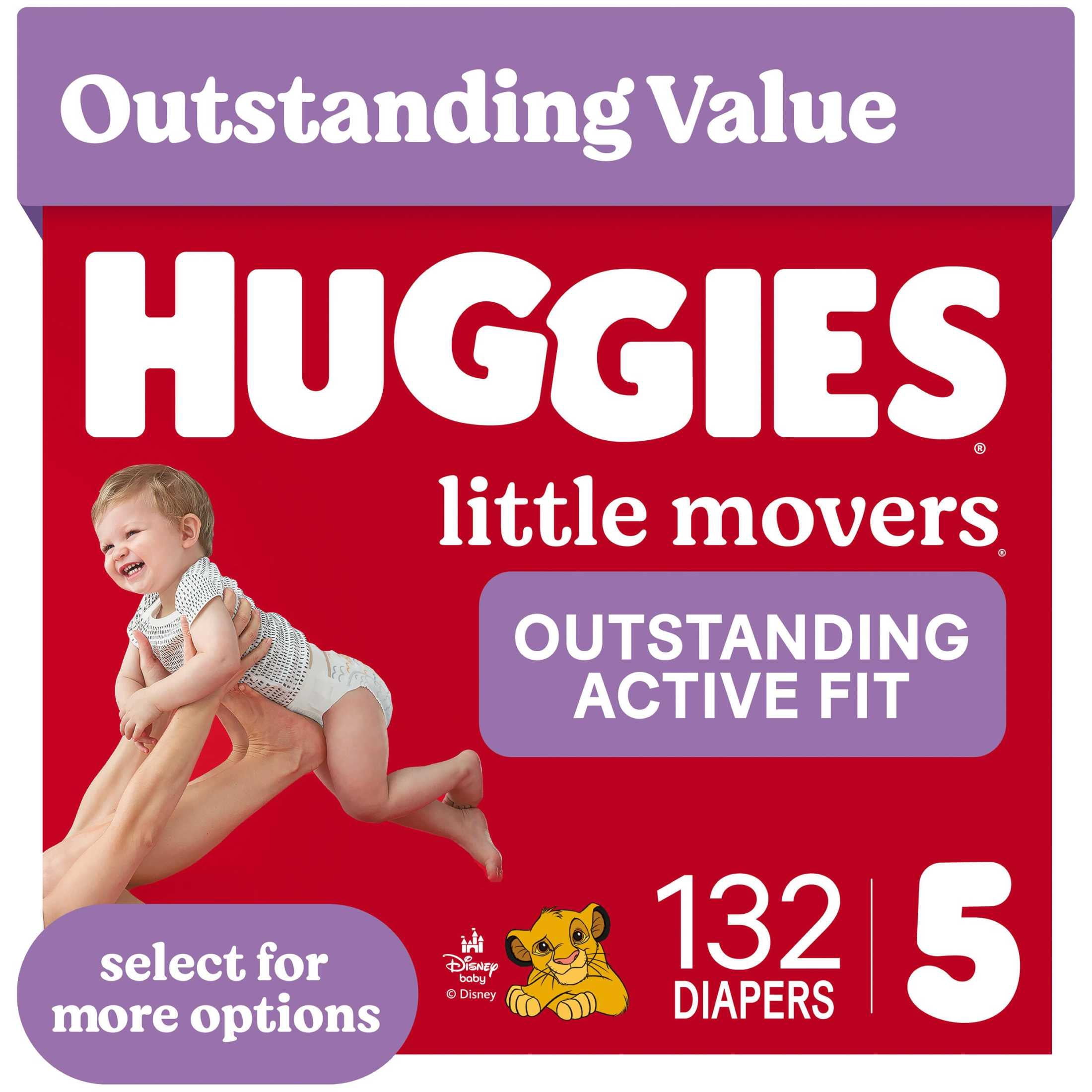 03327 Huggies Little Movers Baby Diapers Size 5 13, stock photo — view 1
