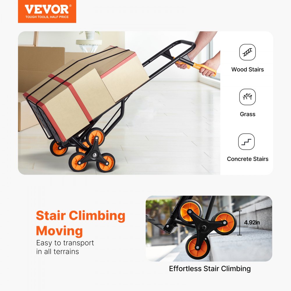 03020 VEVOR Stair Climbing Cart Model KT2027B Hand detail photo 2