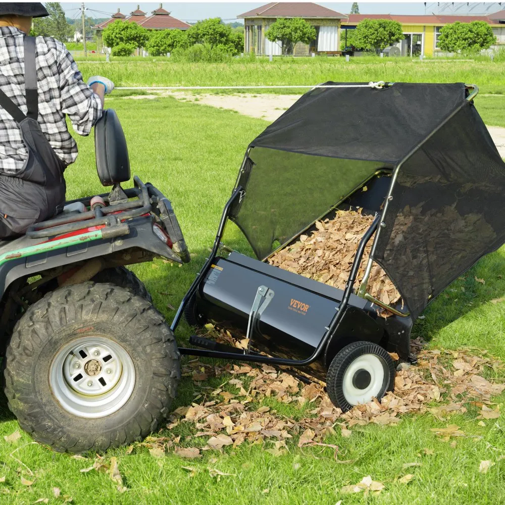 02639 VEVOR 50-Inch Tow-Behind Lawn Sweeper — AS-I detail photo 8