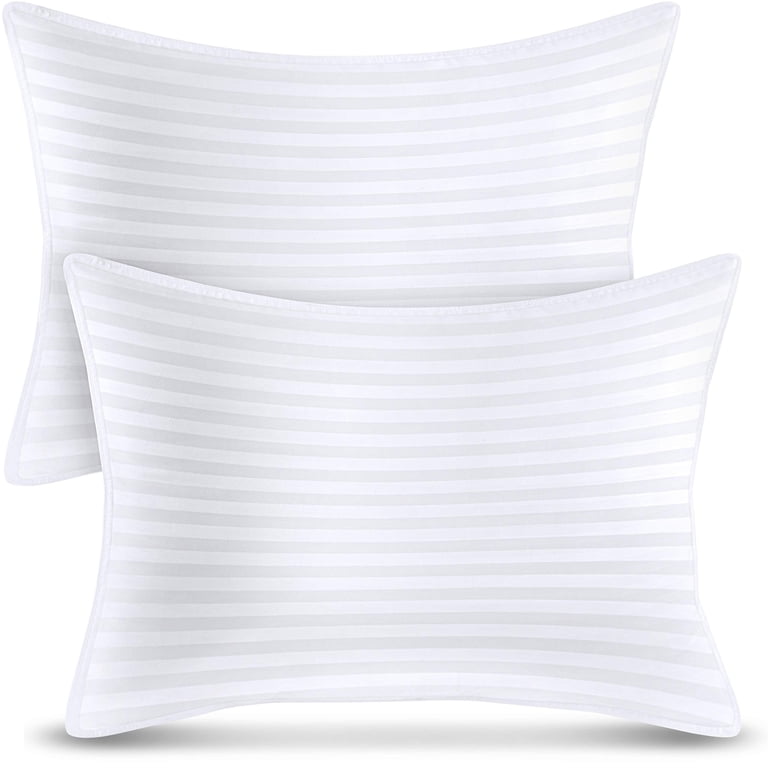 02919 Bed Pillows Set Of 2 For Sleeping White, stock photo — view 1