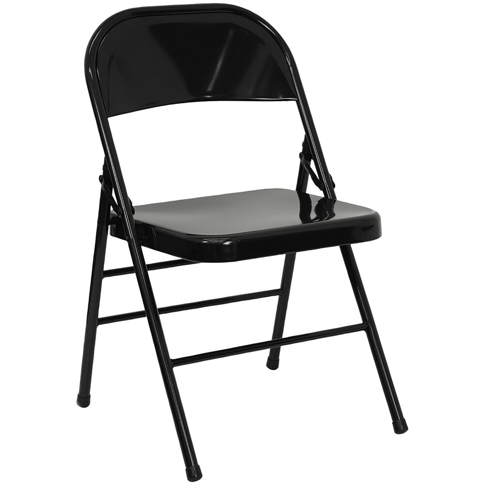 03322 Black Folding Chair Portable Seating USEA-FS, stock photo — view 1