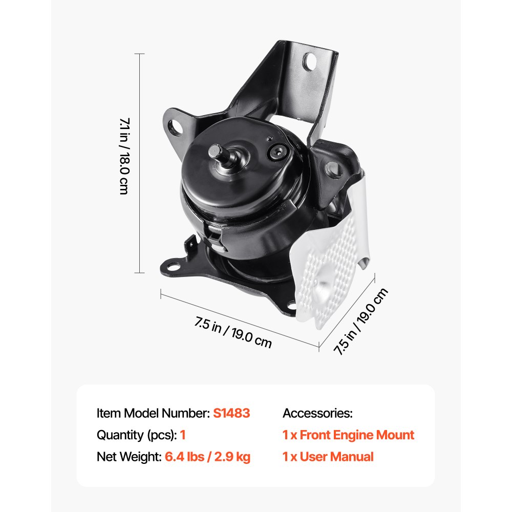 01364 VEVOR Engine Motor Mount Bracket Set S1483 T detail photo 8