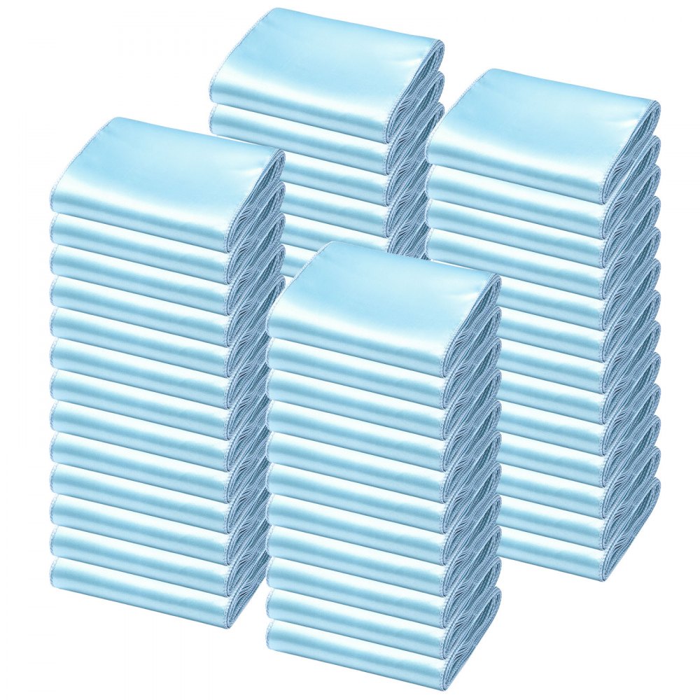 02940 VEVOR Satin Chair Cover Bands Light Blue 100 detail photo 9