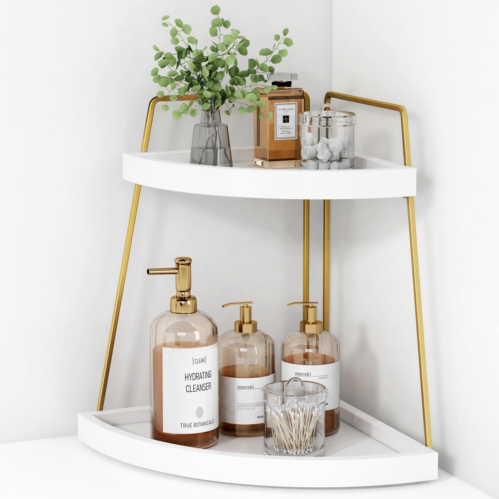 03372 FORBENA Corner Bathroom Organizer Art Deco W detail photo 2