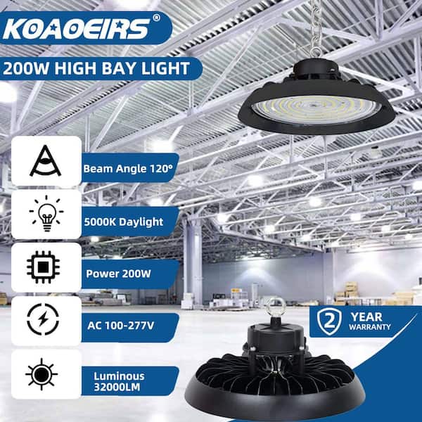 03154 200W LED High Bay Light UFO Commercial Indus, stock photo — view 1