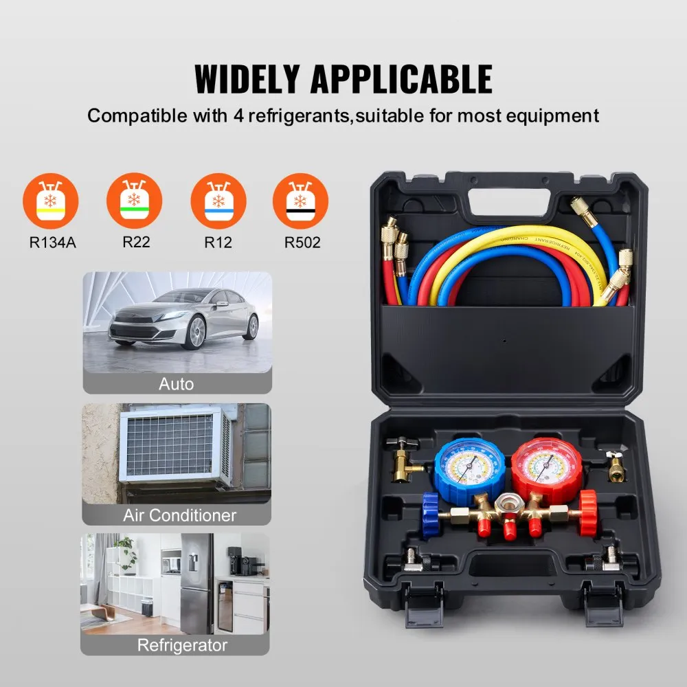 02569 VEVOR HVAC AC Diagnostic Manifold Gauge Set detail photo 3