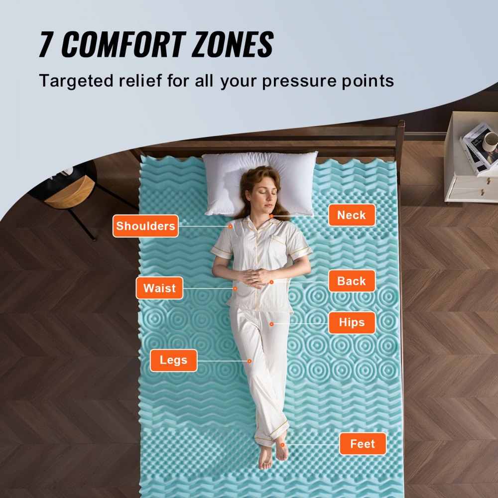 03139 XPA2-MF-QUEEN 2-Inch Memory Foam Mattress To detail photo 4