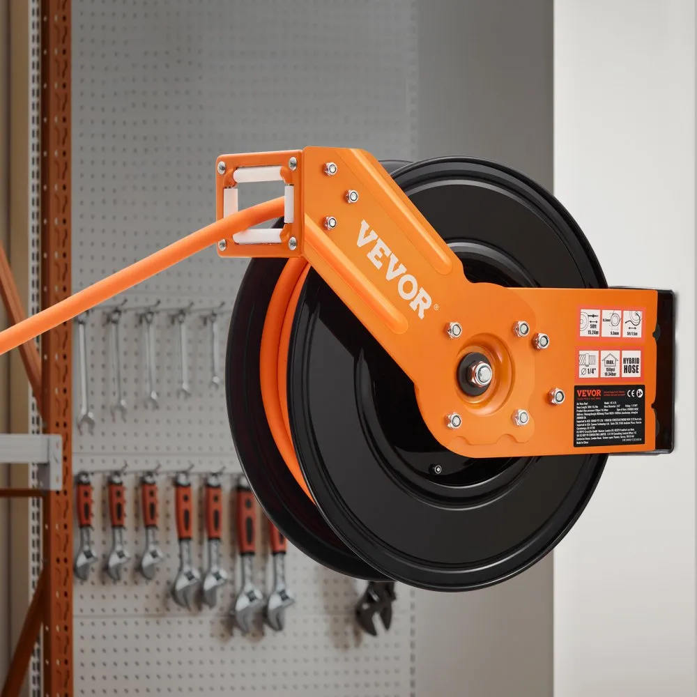 03518 VEVOR Retractable Air Hose Reel 3/8 in x 50 detail photo 8