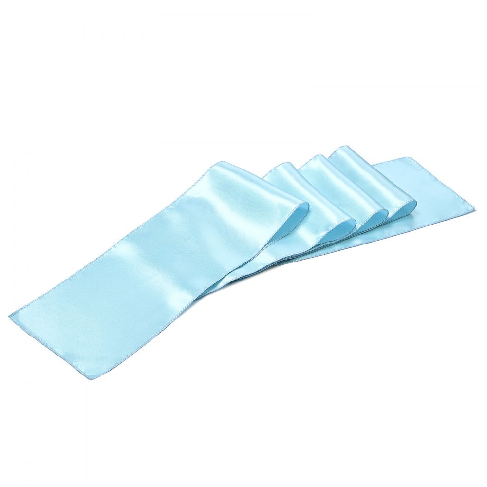 02940 VEVOR Satin Chair Cover Bands Light Blue 100 detail photo 11