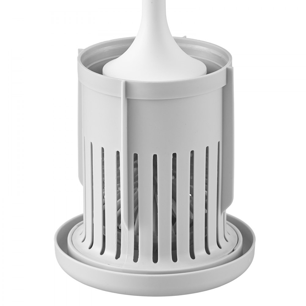 Stainless Steel Toilet Brush Holder Set with Splash Guard Lid Housing detail photo 12