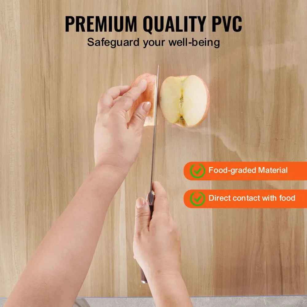 02576 Clear PVC Table Mat Protector Transparent De detail photo 3