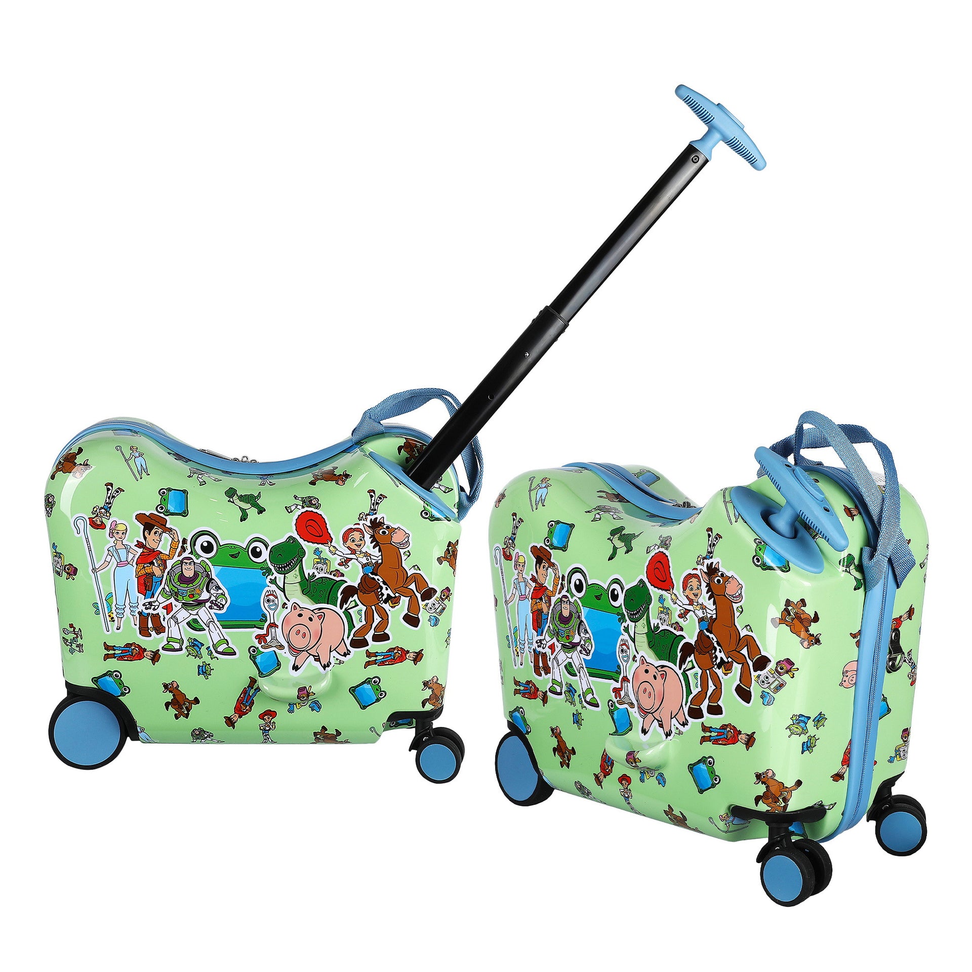 Bioworld Toy Story Kids Ride-On Luggage Case Green Storage Bag detail photo 2