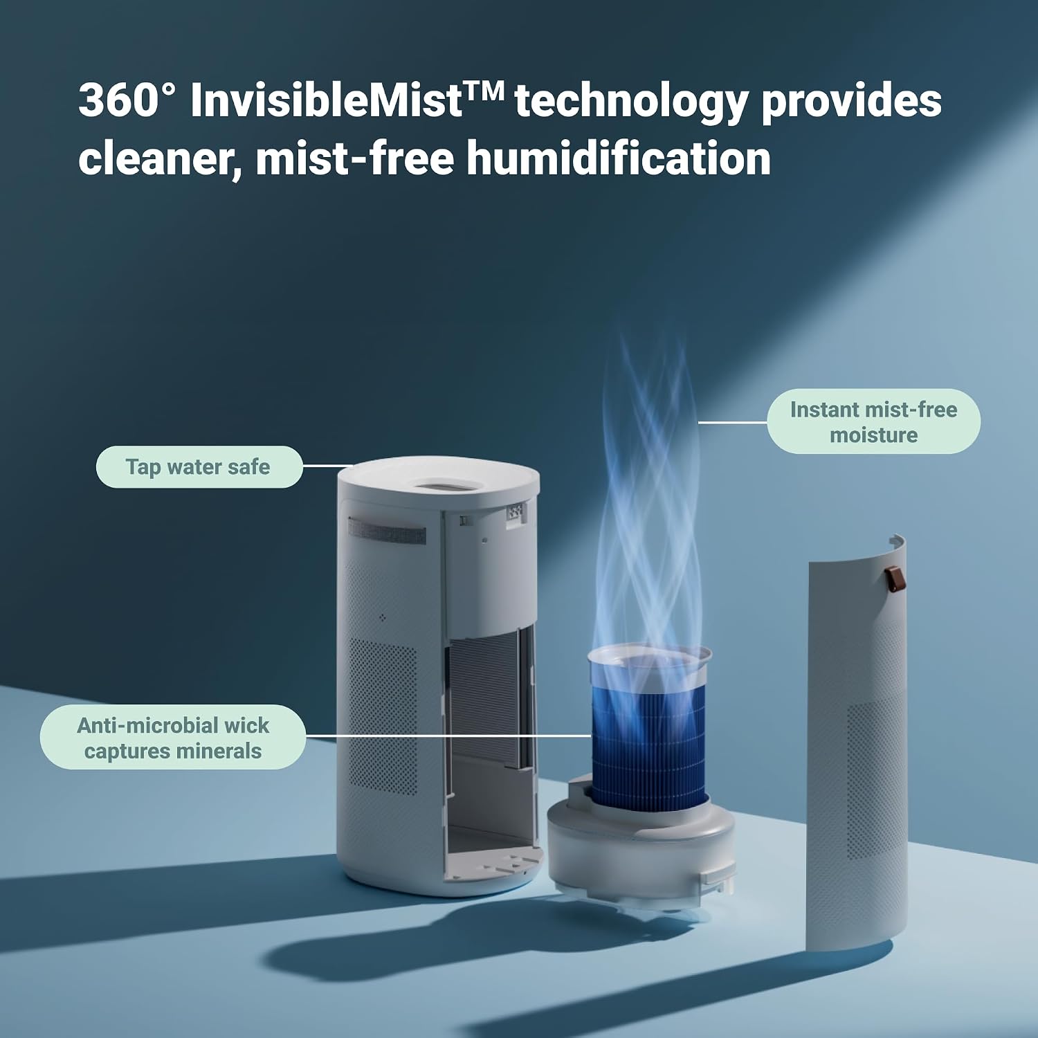 Blueair DH3i Air Purifier and Humidifier 2-in-1 Unit detail photo 4