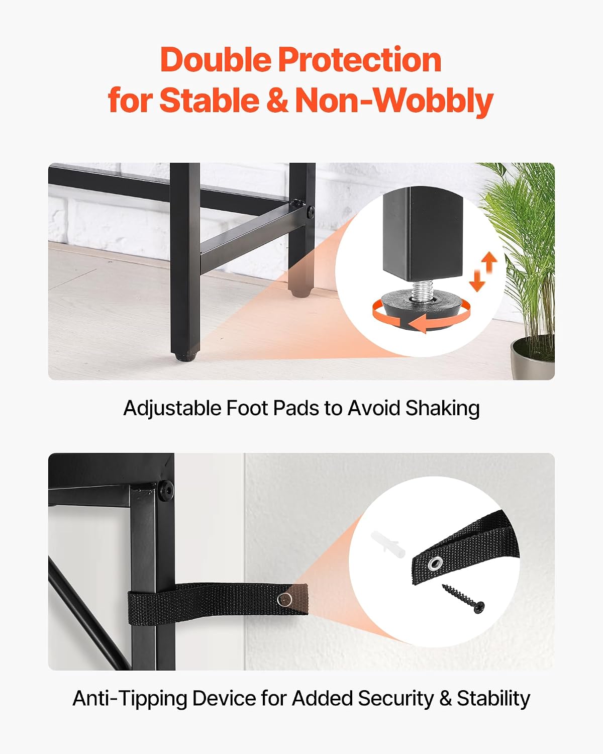 02579 VEVOR Metal Console Table YJX-XGZ-006 Unopen detail photo 7