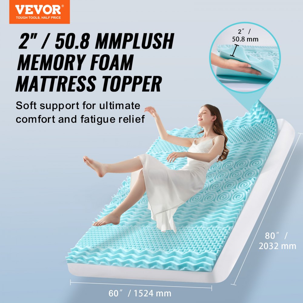 03139 XPA2-MF-QUEEN 2-Inch Memory Foam Mattress To detail photo 2