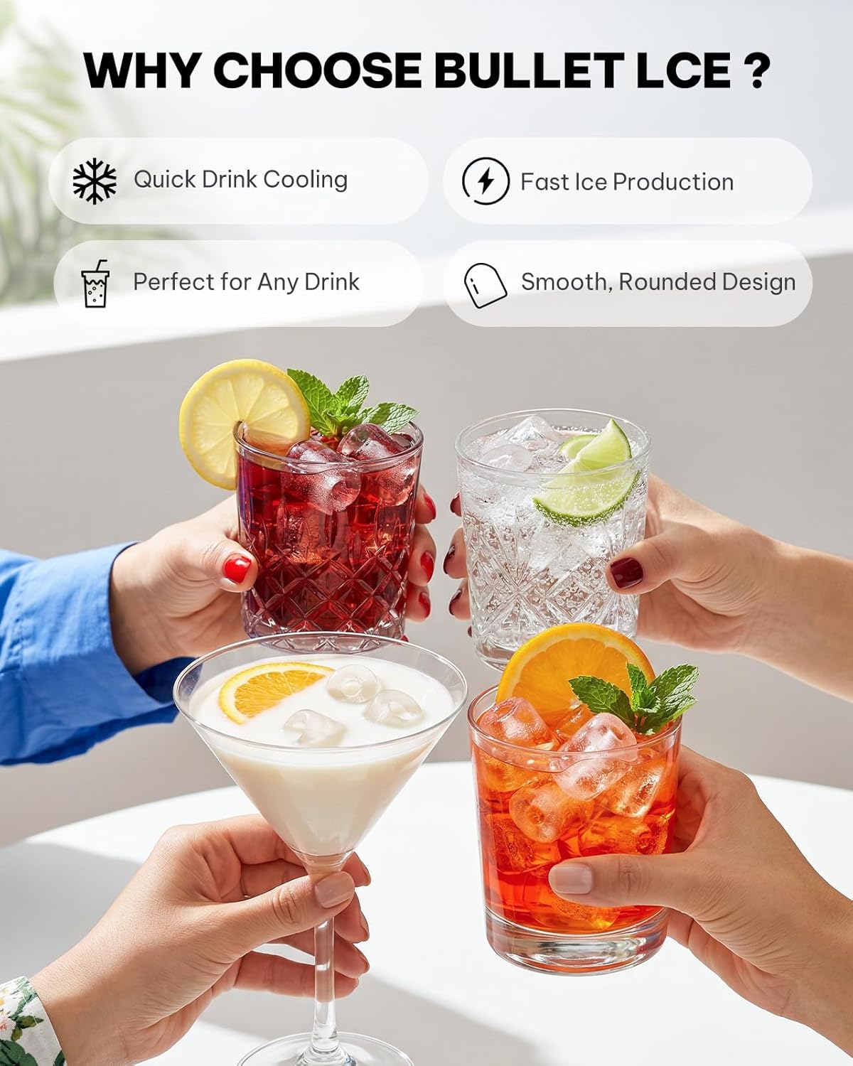 02874 Silonn Countertop Ice Maker SLIM21B Portable detail photo 8
