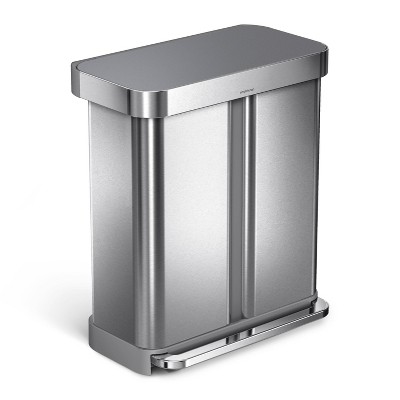 03280 Simplehuman 58 Liter Dual Compartment Rectan, stock photo — view 1
