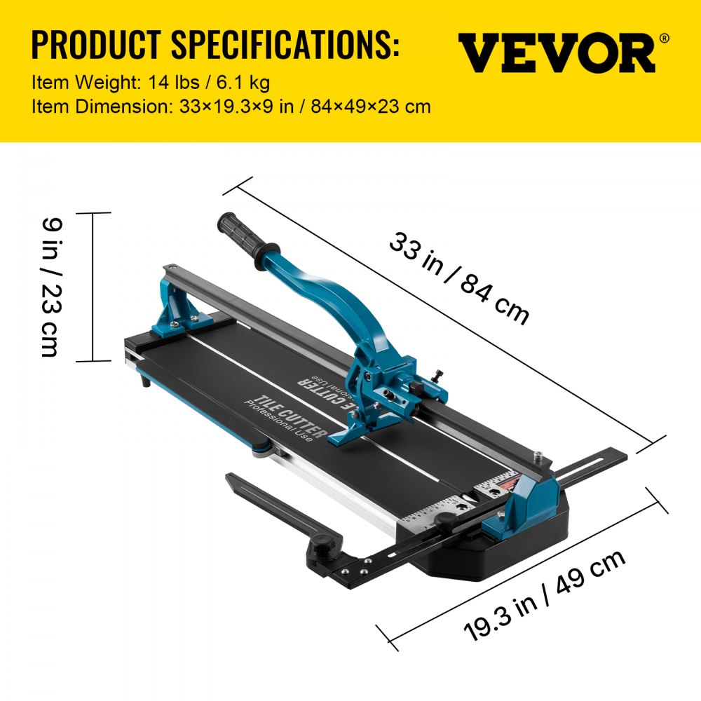 02938 VEVOR Manual Tile Cutter 24 Inch Professiona detail photo 7