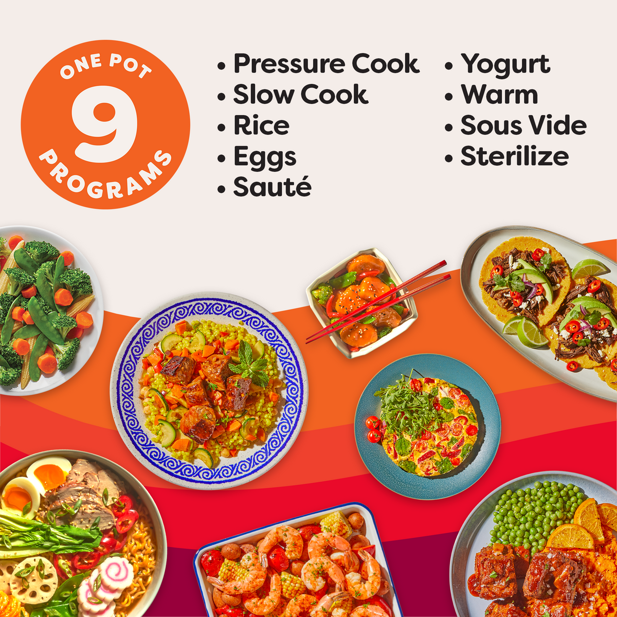 03129 Instant Pot Duo 6-Quart 9-in-1 Multi-Use Pre detail photo 2