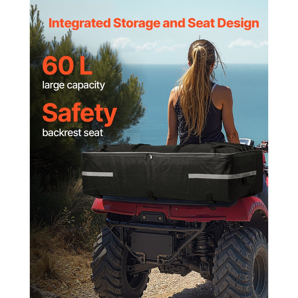 02582 VEVOR ATV Rear Storage Box Model NMDS4 Cargo detail photo 2