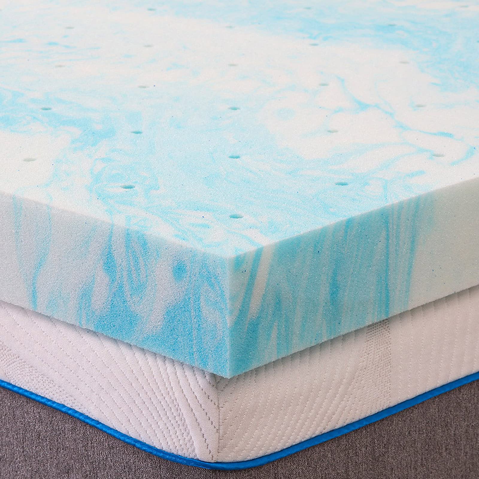 02907 2-Inch Memory Foam Mattress Topper Full Size detail photo 3