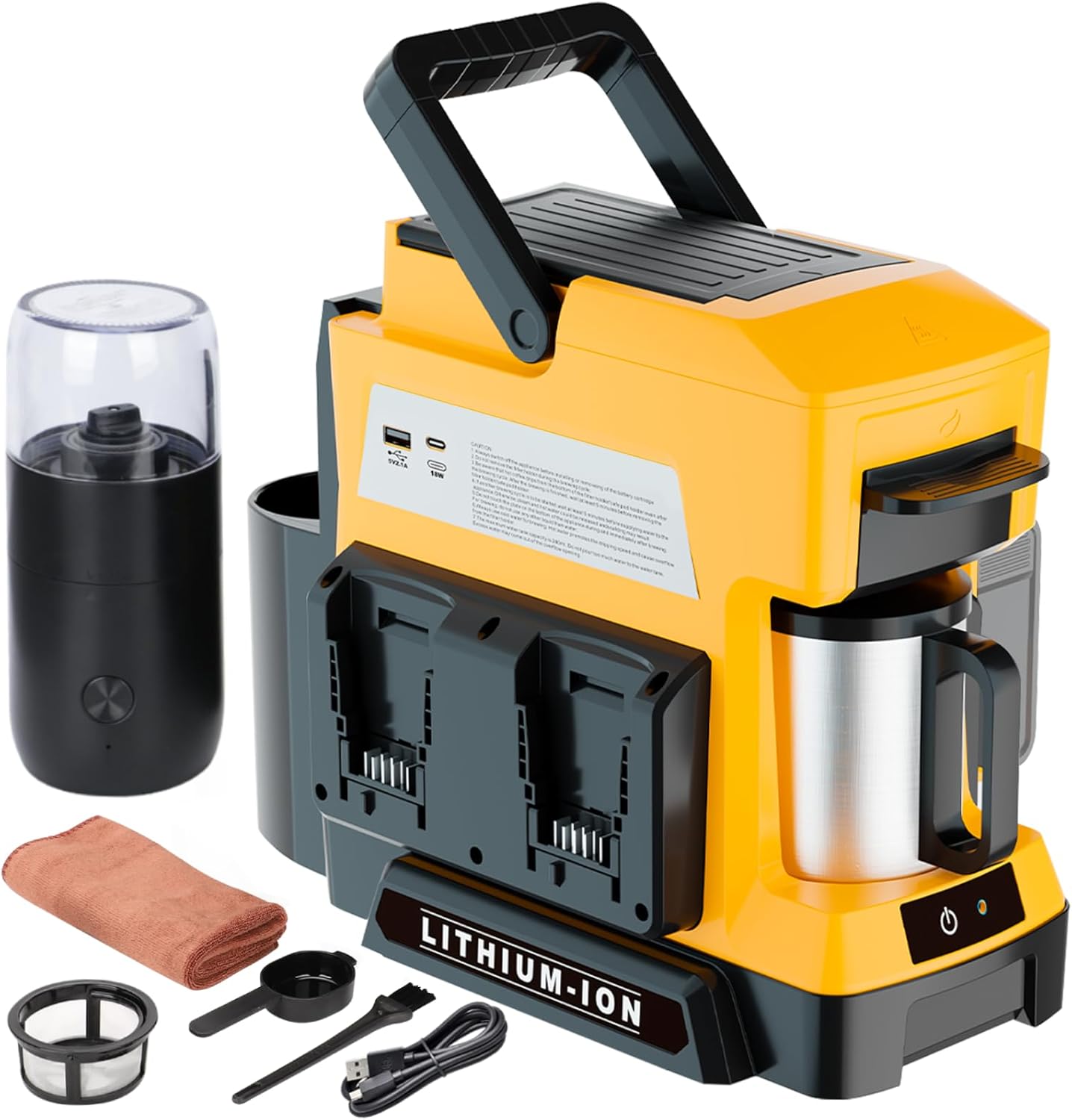 03390 Cordless Coffee Maker Machine YX-CM05 20V Ma detail photo 2