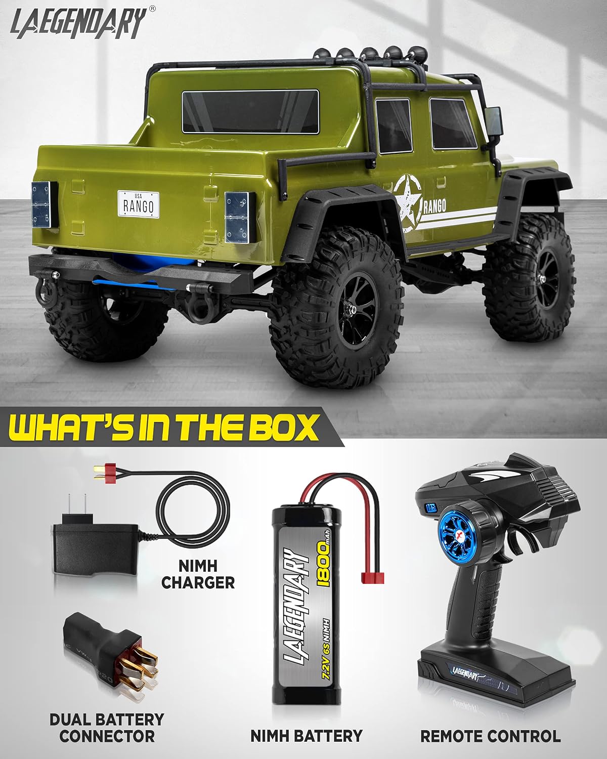 02608 LAEGENDARY Rango 1/10 Scale RC Rock Crawler detail photo 7