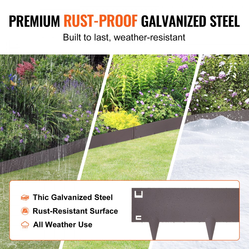 03271 Corten Steel Garden Bed Edging with Spikes L detail photo 3