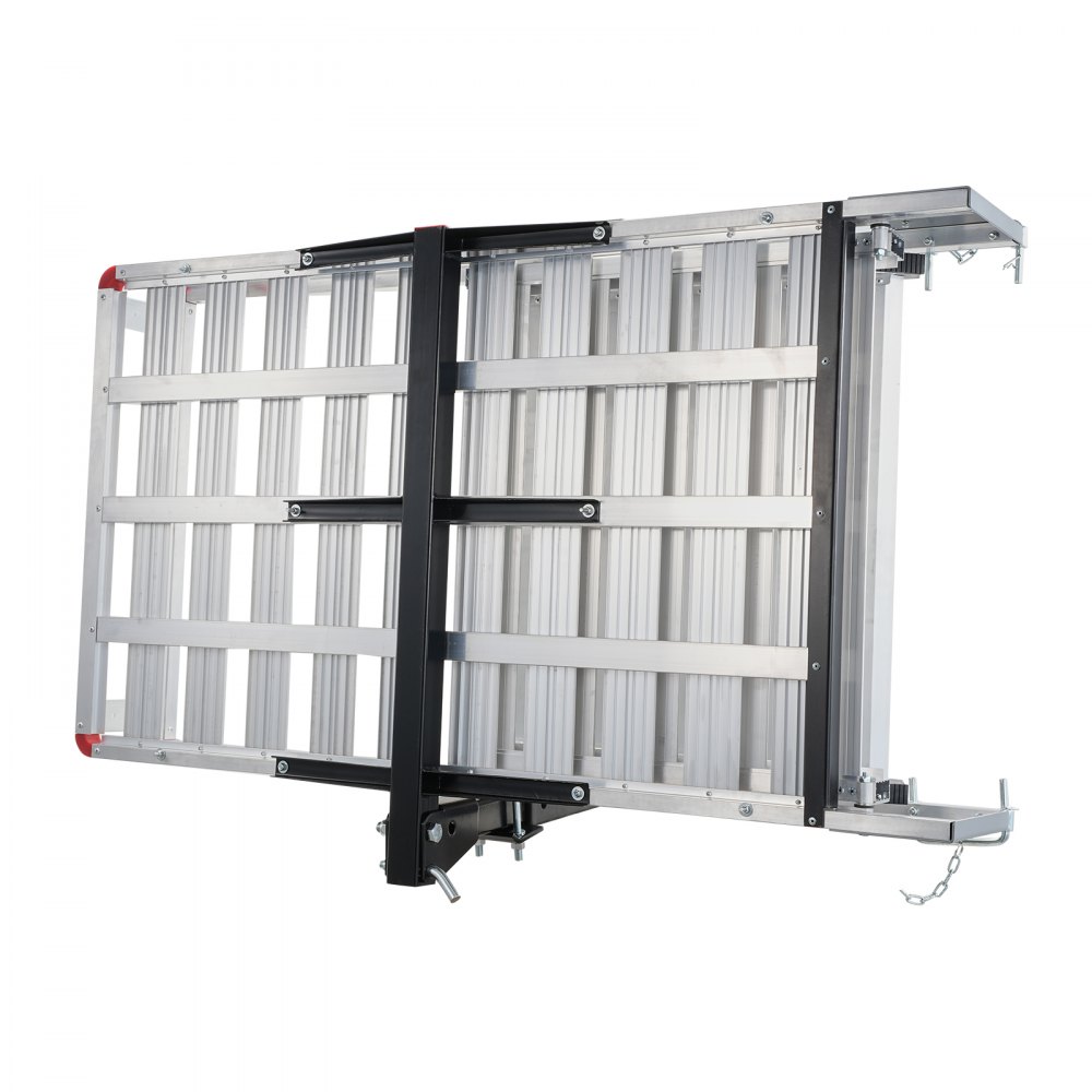 Aluminum Hitch Cargo Carrier with Folding Ramp and Structural Damage detail photo 12