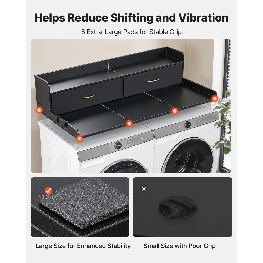 02616 VEVOR Washer and Dryer Countertop Wood Laund detail photo 6