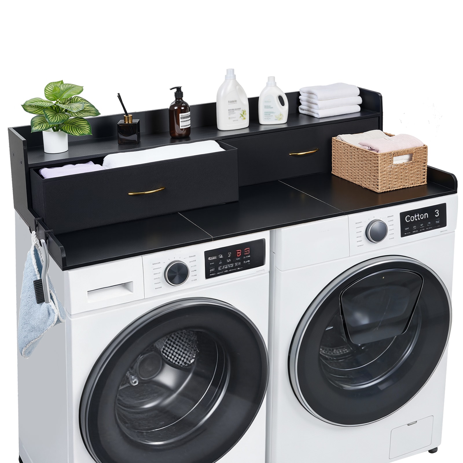 02616 VEVOR Washer and Dryer Countertop Wood Laund, stock photo — view 1