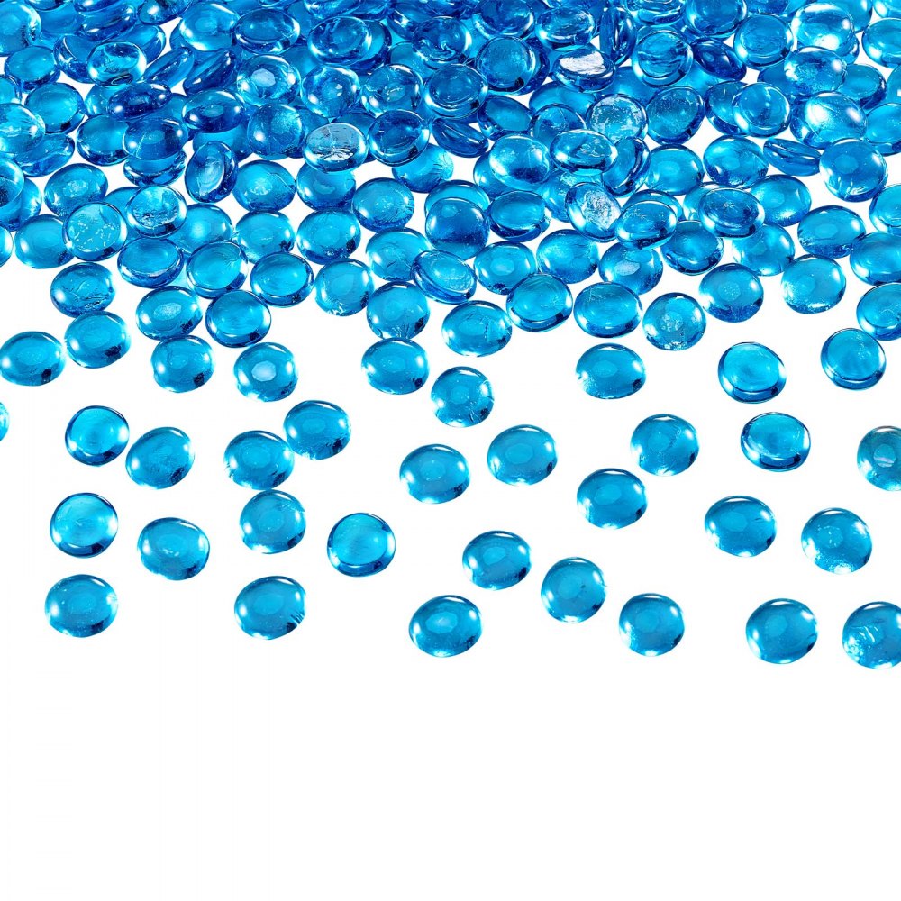 02924 VEVOR 10 lbs Blue Reflective Fire Glass Pit detail photo 12
