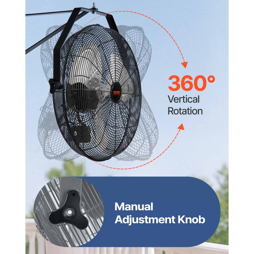 03017 VEVOR Industrial Wall Mount Fan Model BT-WL1 detail photo 15