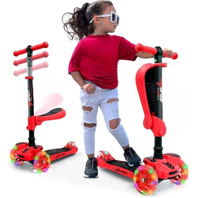 02855 Hurtle ScootKid 3-Wheel Kids Scooter Adjusta, stock photo — view 1