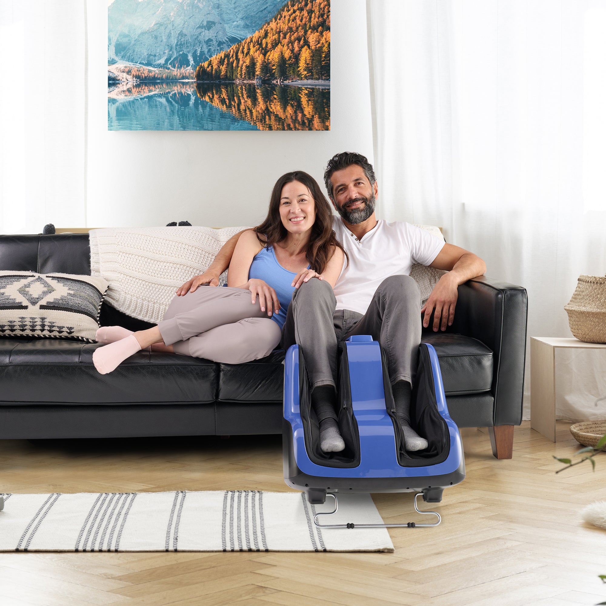 Human Touch Reflex SOL Plus Foot and Calf Massager Blue detail photo 4