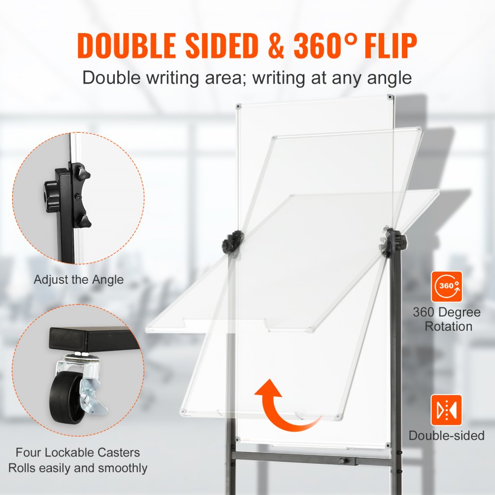 VEVOR S86-SQ-3248 White Board Writing Surface Office Board detail photo 3