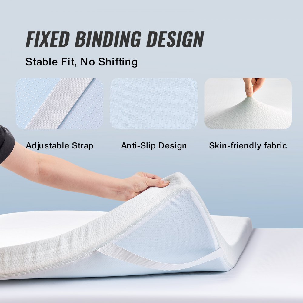 03467 Unbranded Full Size 3-Inch Gel Memory Foam M detail photo 6