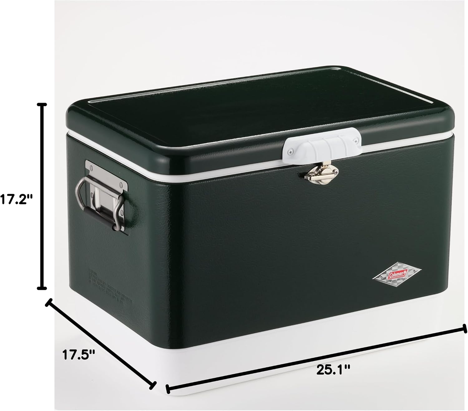 03275 Coleman 54 Qt Steel Cooler Matte Green Outdo detail photo 9