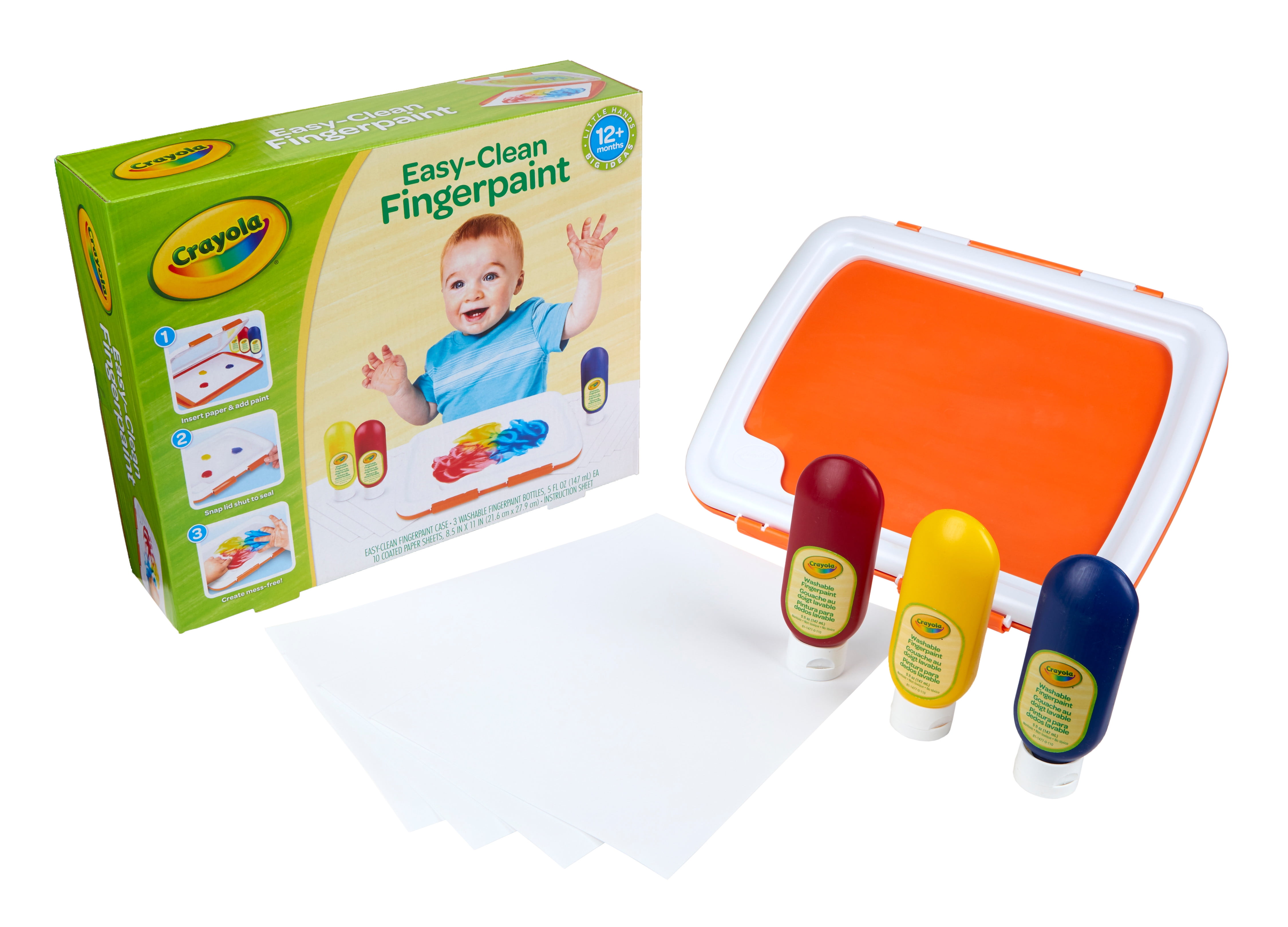 03346 Crayola Easy-Clean Fingerpaint Set Art Activ detail photo 2
