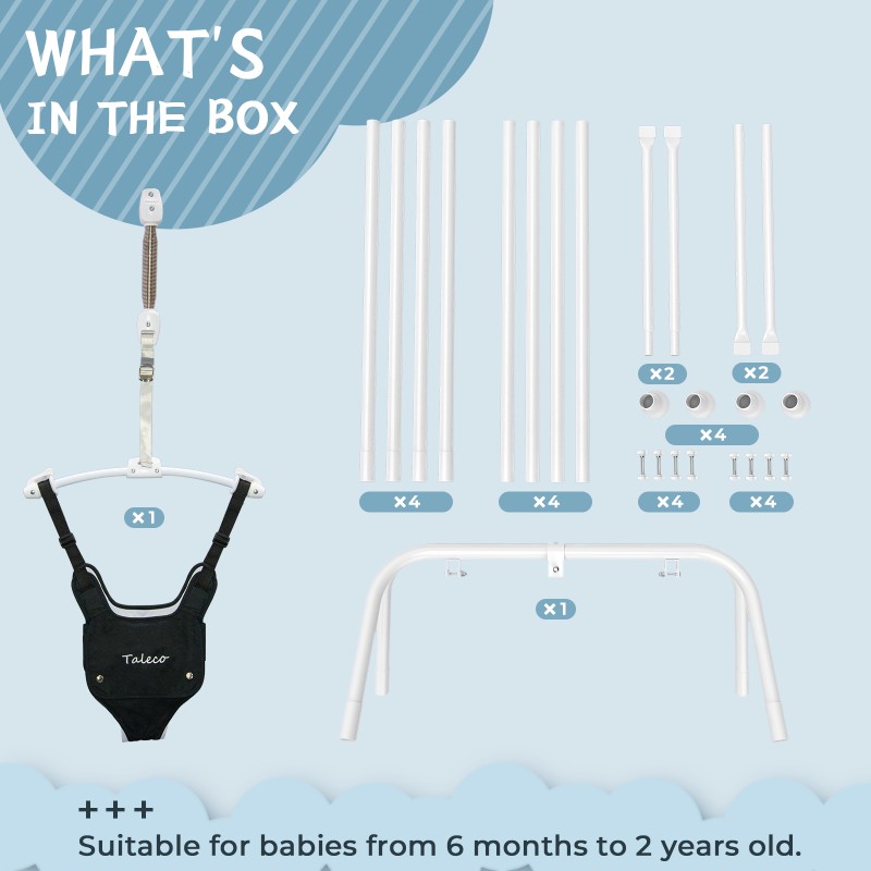 03159 Taleco Gear Baby Jumper with Stand Frame Par detail photo 10