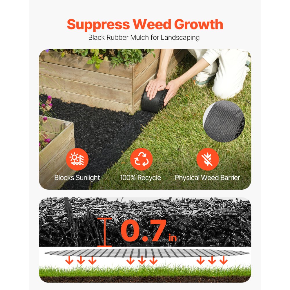 02551 VEVOR Rolled Landscape Edging with Metal U-P detail photo 14