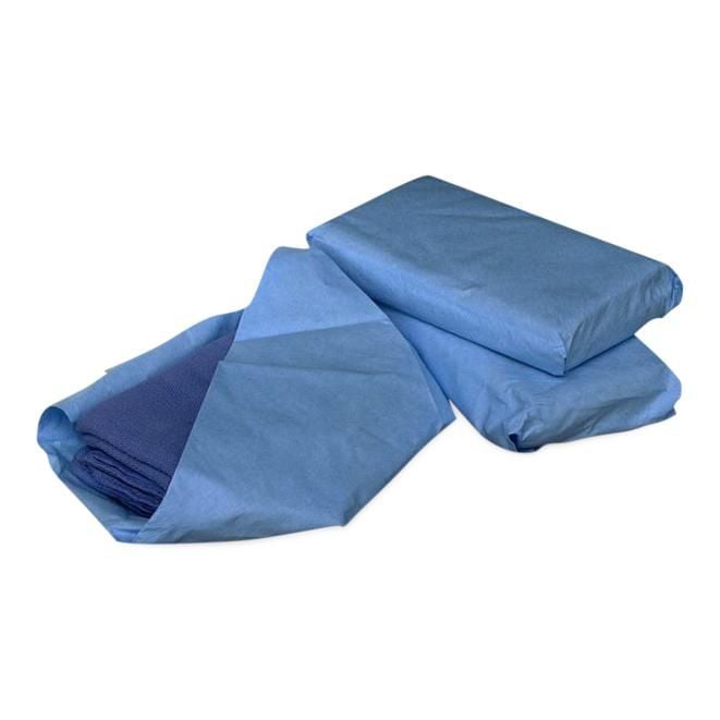 03427 Medline Sterile Blue OR Towels 6 Count Box M, stock photo — view 1