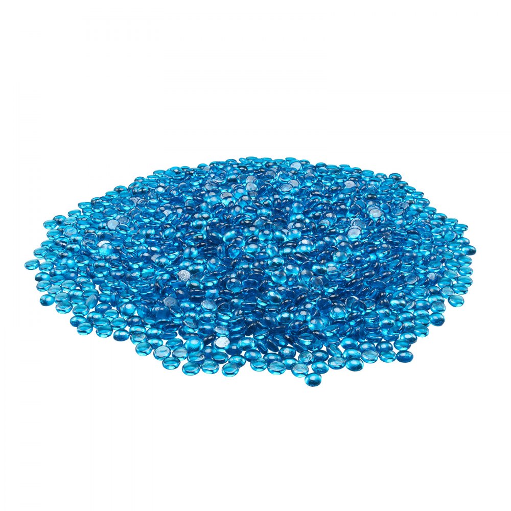 02924 VEVOR 10 lbs Blue Reflective Fire Glass Pit detail photo 9