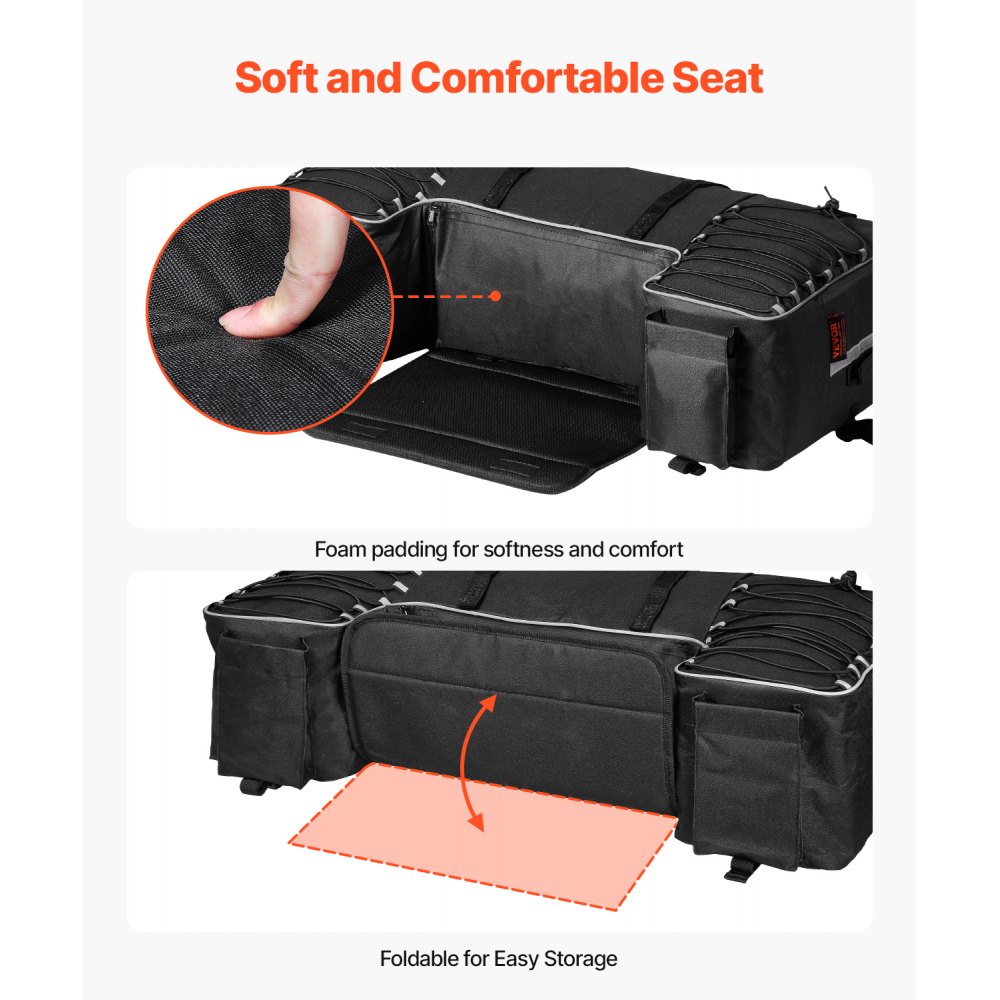 02582 VEVOR ATV Rear Storage Box Model NMDS4 Cargo detail photo 6
